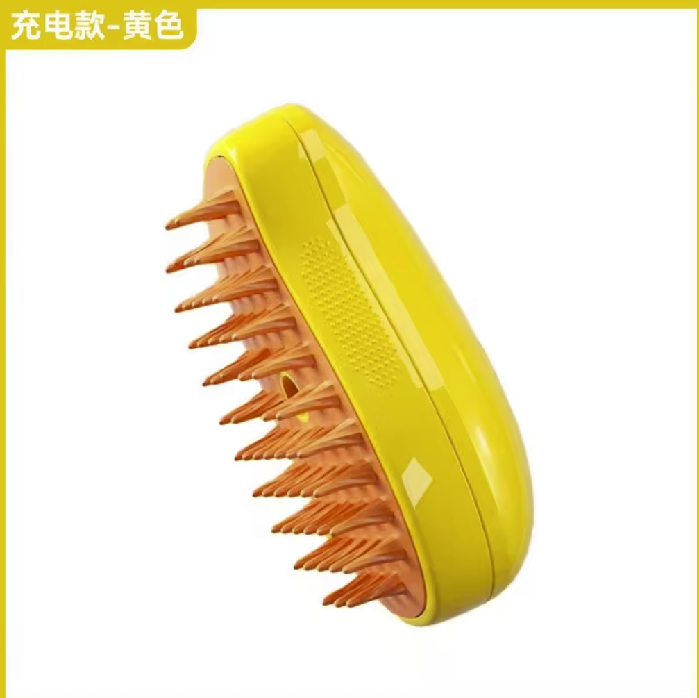 Self-Cleaning Pet Grooming Brush with Hair Removal Button