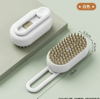 Self-Cleaning Pet Grooming Brush with Hair Removal Button