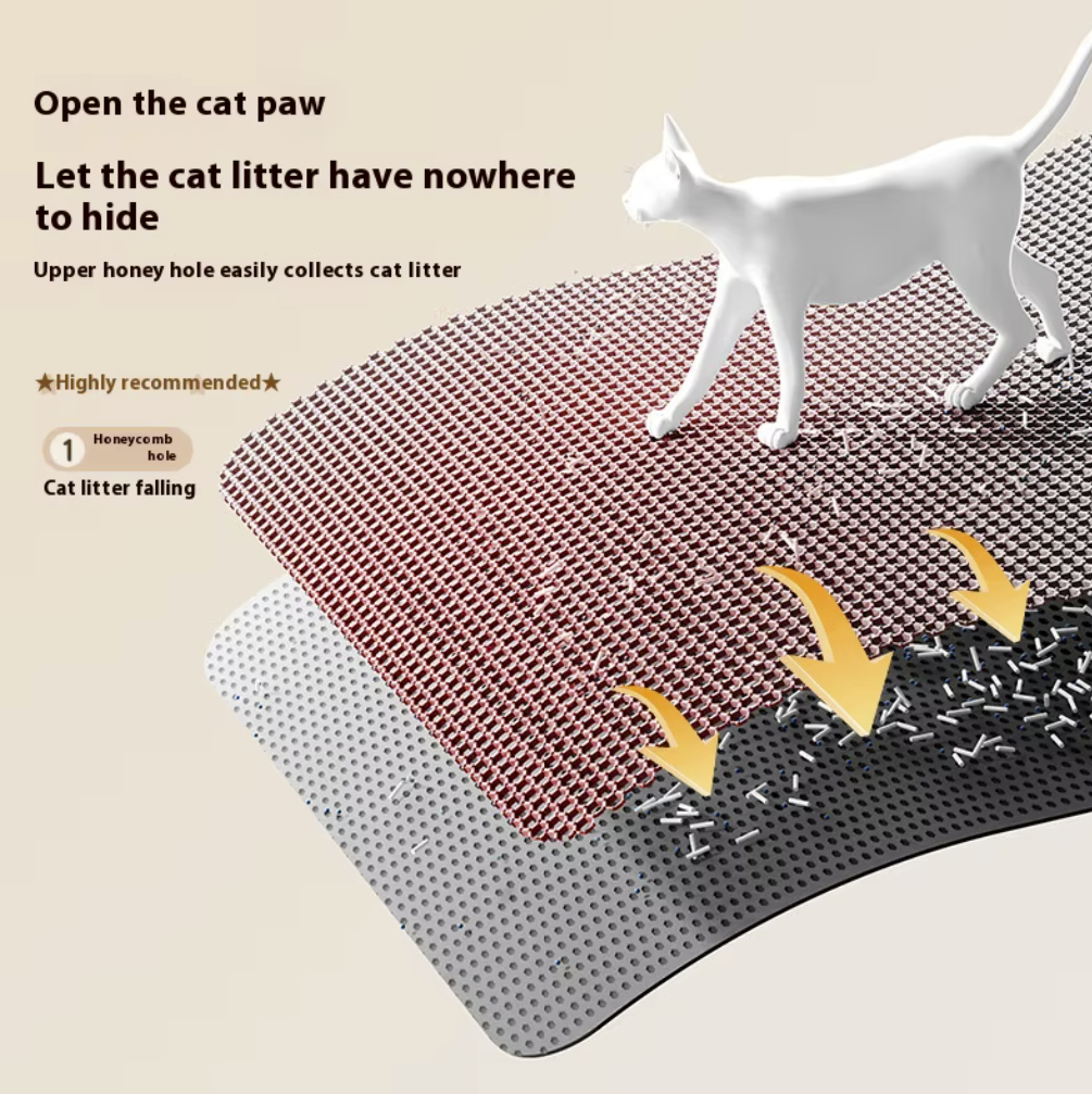 Double Layer Waterproof Cat Litter Mat