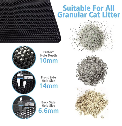 Double Layer Waterproof Cat Litter Mat